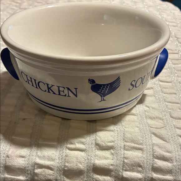 F.T.D.A. Other - Classic Blue and White Chicken Soup Bowl
